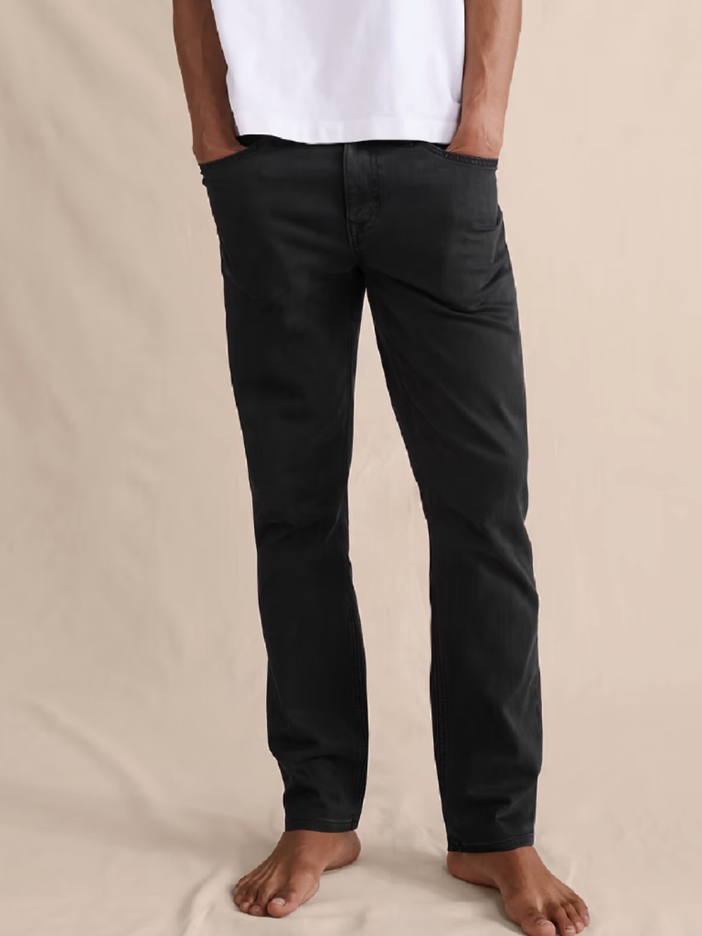 Men's Banana Republic Travel Jean - Washed Black